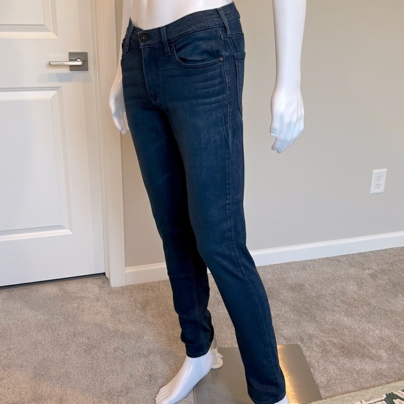 PAIGE Croft Dark Wash Skinny Stretch Denim - sz 31 - Picture 2 of 10